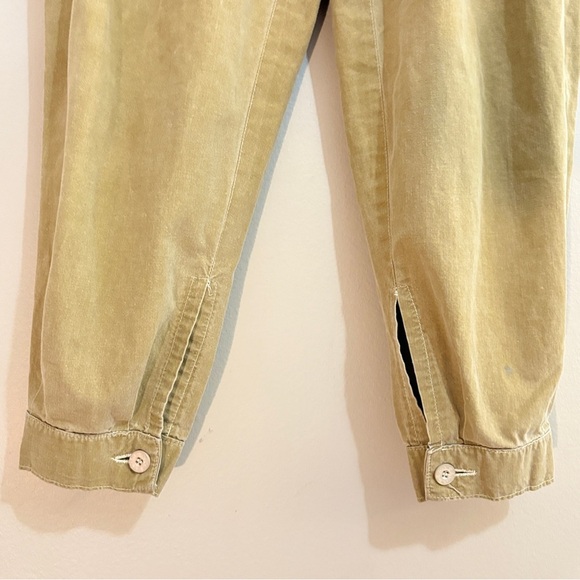 Vintage Sasson Jeans Cuffed Tan Cargo Pants with Dart Details - Picture 8 of 16